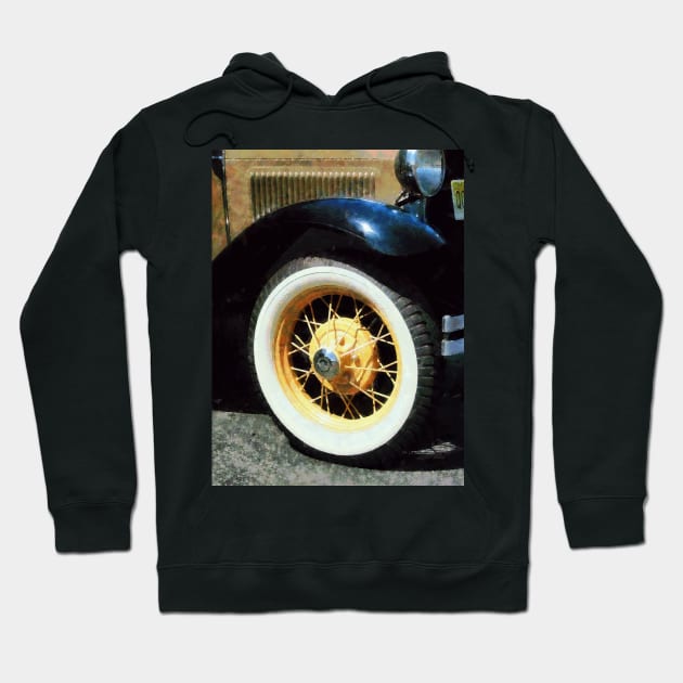 Cars - Car Wheel Closeup Hoodie by SusanSavad